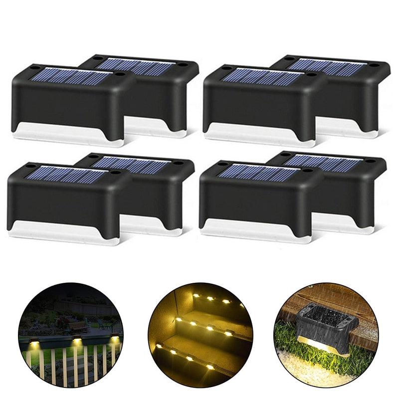 Solar LED Stair Lamp for Outdoor Garden | Waterproof Pathway Yard Fence Lamps for Decorative Lighting